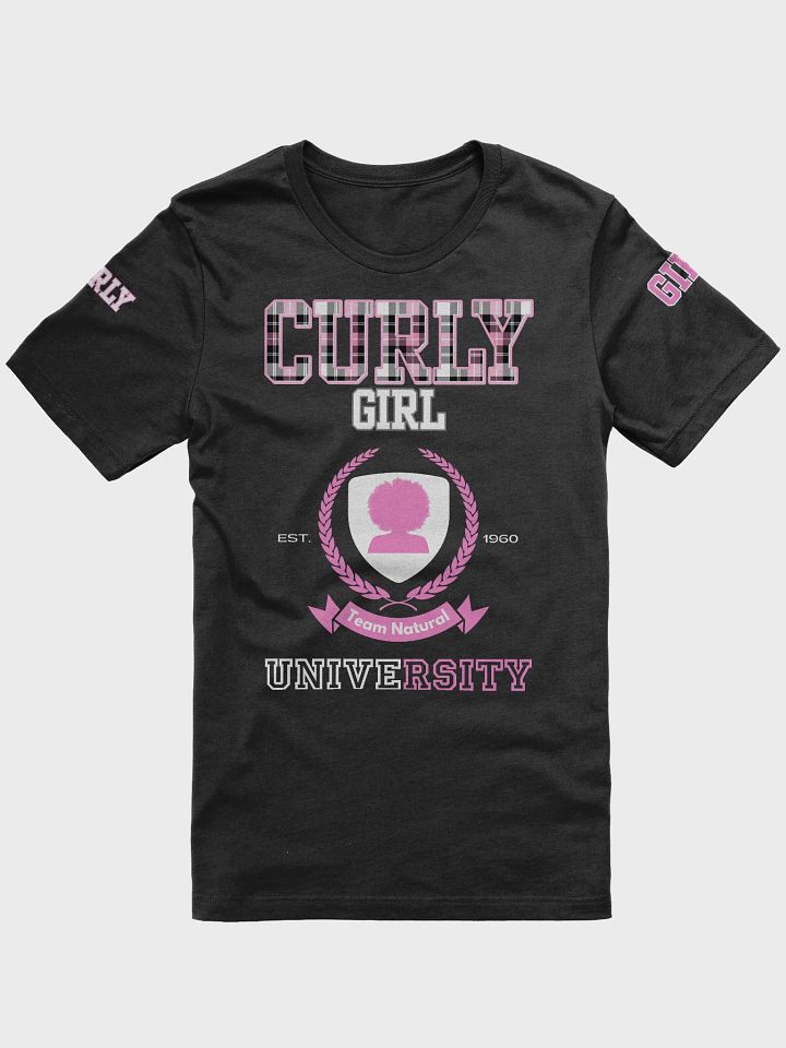 Curly Girl University Tee (Plaid) product image (1)