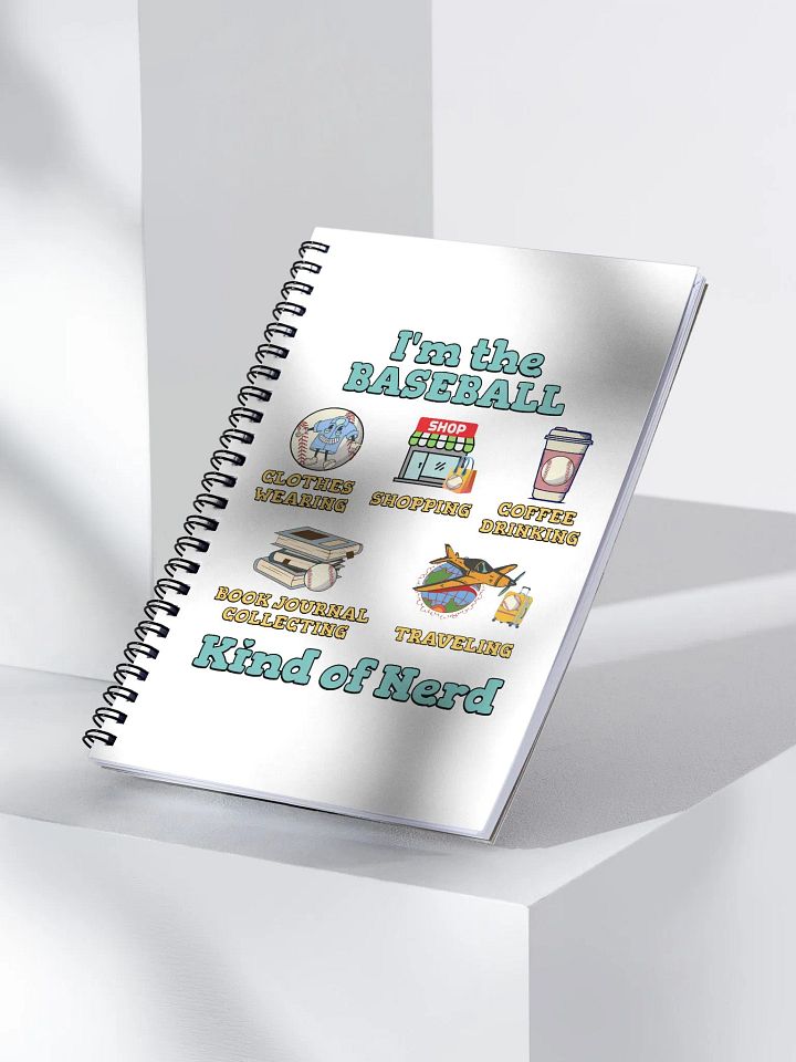 Im The Baseball Kind Of Nerd Spiral Notebook product image (1)