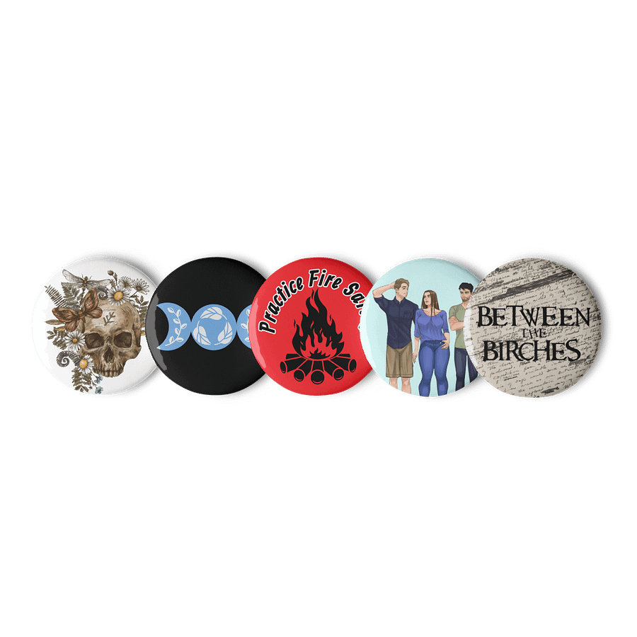 Between the Birches Trilogy Buttons // Third Edition Version // Set of 5 product image (1)
