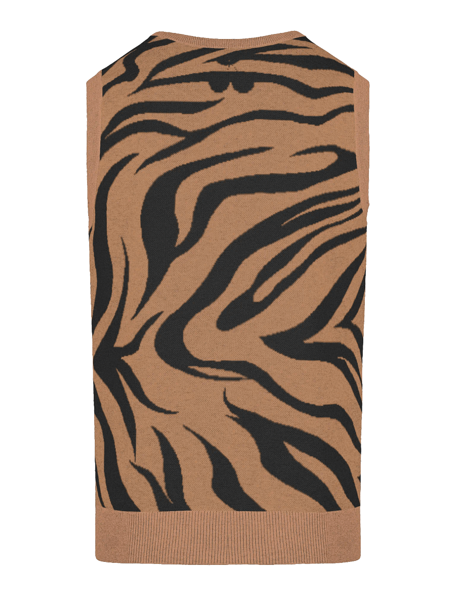 Tiger Stripe V-Neck Vest product image (5)