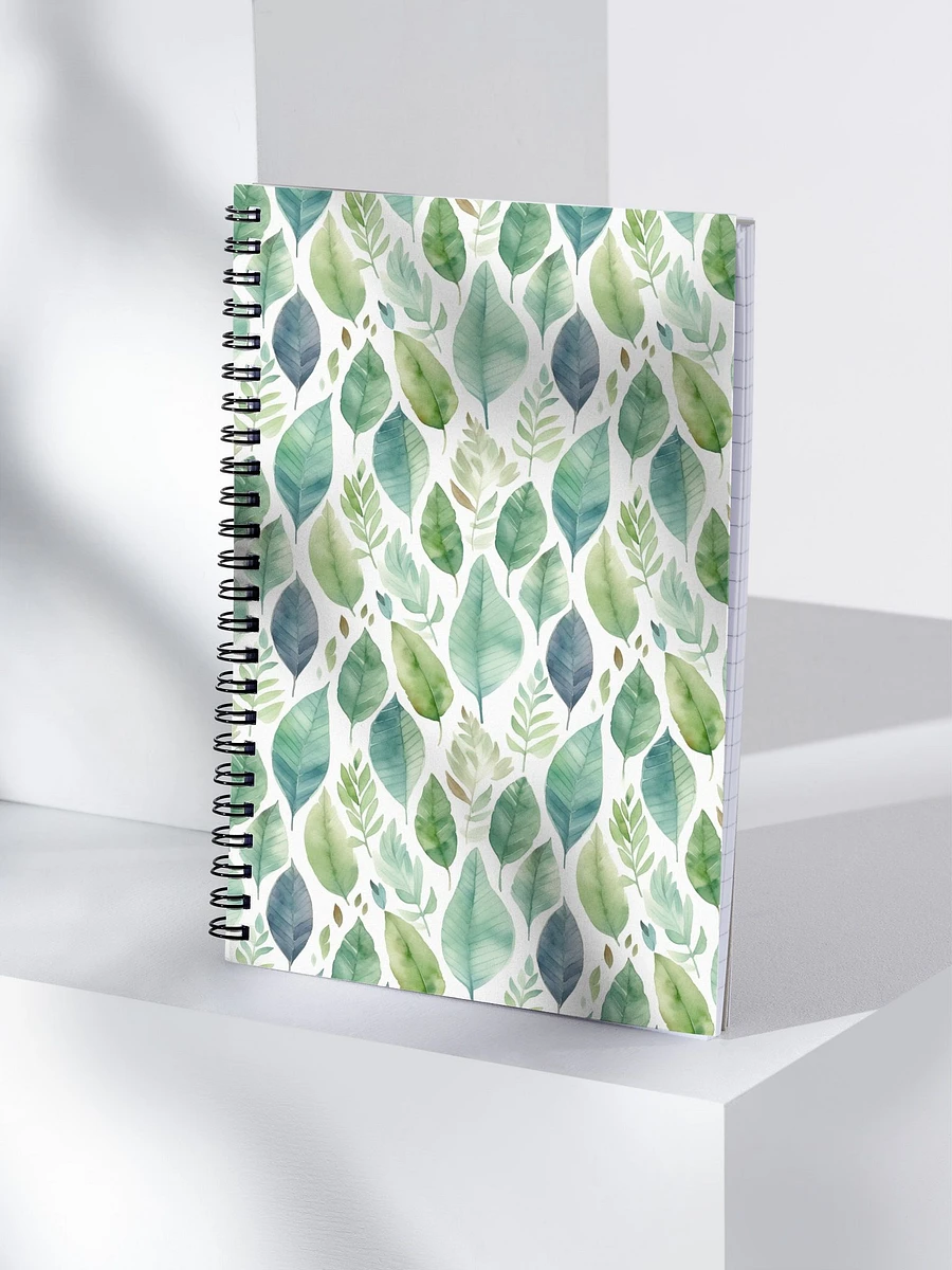 Green leaf notebook product image (3)