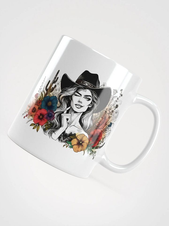 Woman In Wild West Blooms Mug product image (1)
