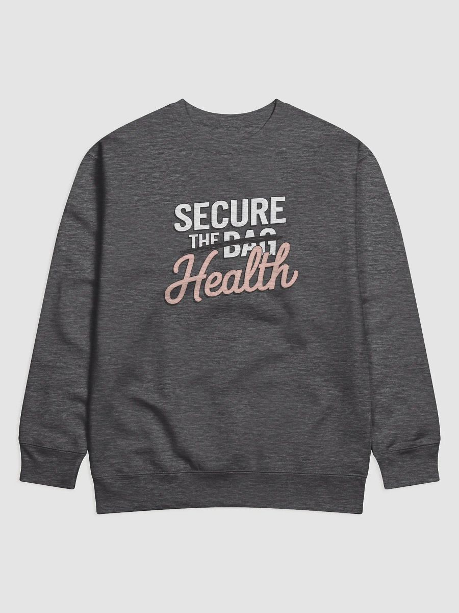 "Secure Health" Premium Unisex Charcoal Grey Sweatshirt product image (3)