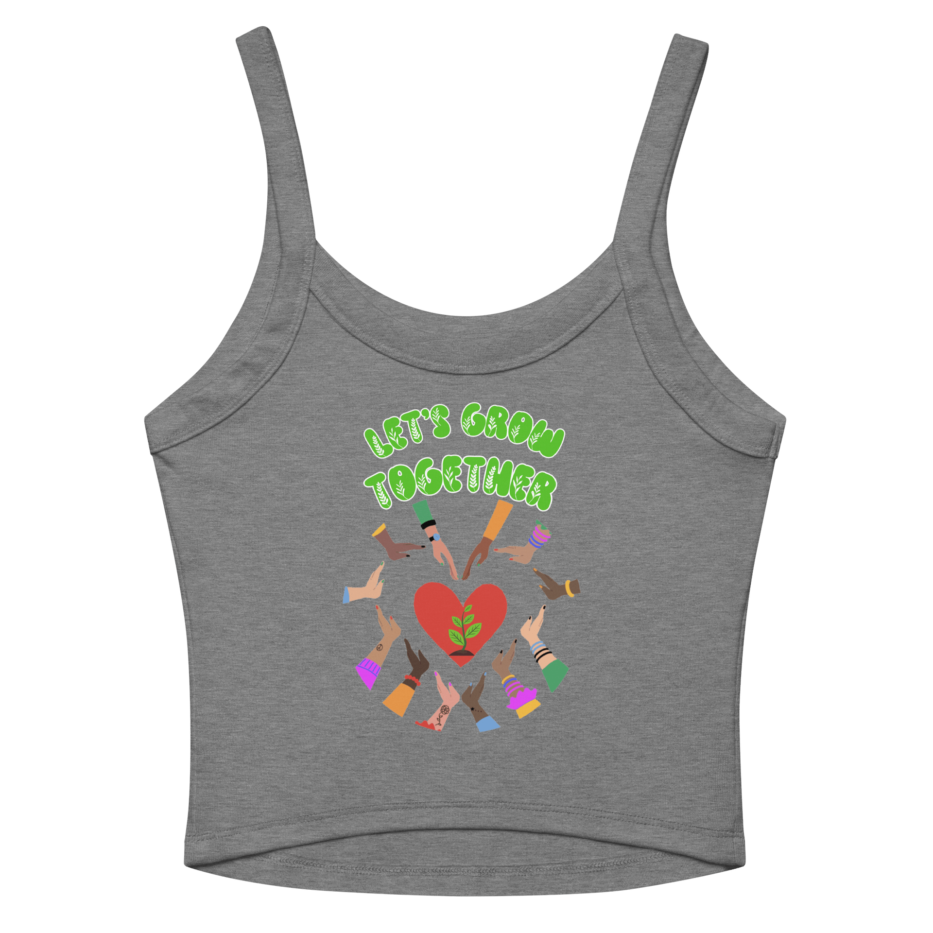 Shmall Streamer Grow Together Women's Micro-Rib Tank Top product image (3)