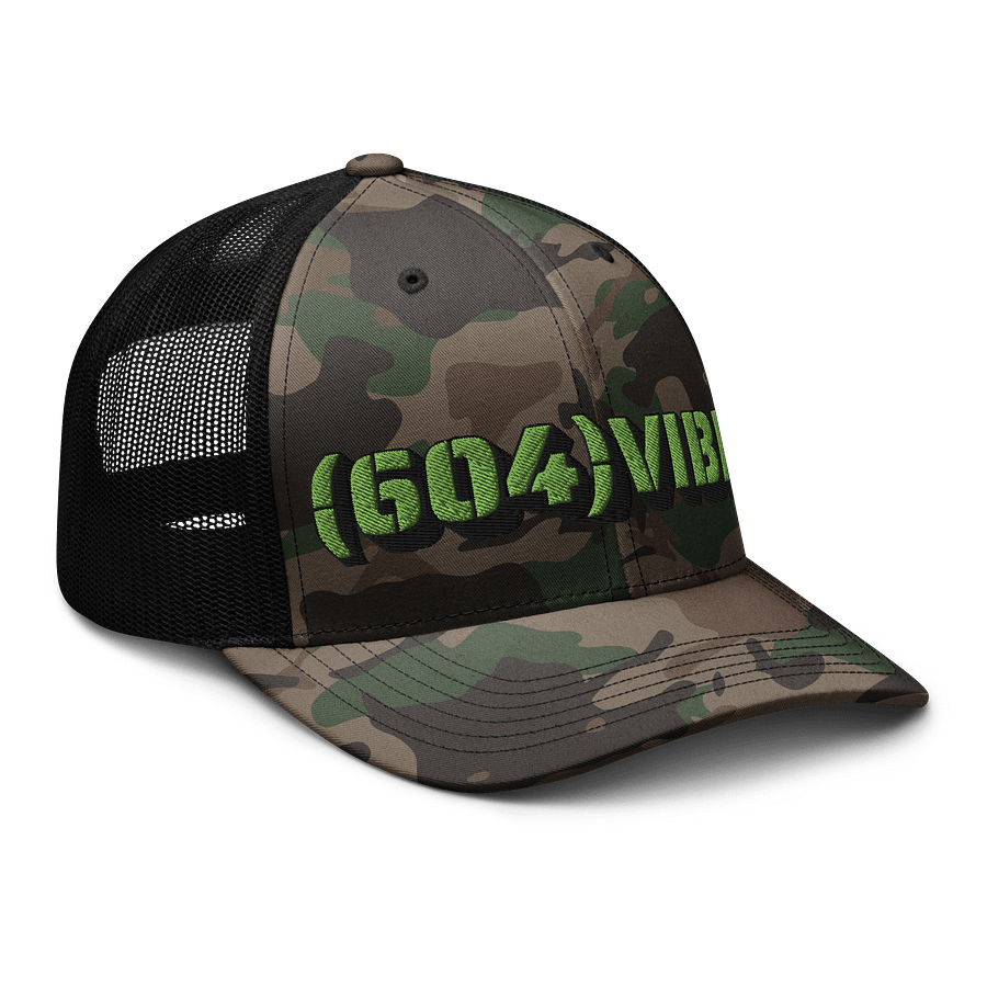 604 VIBE Camo Trucker Hat product image (6)