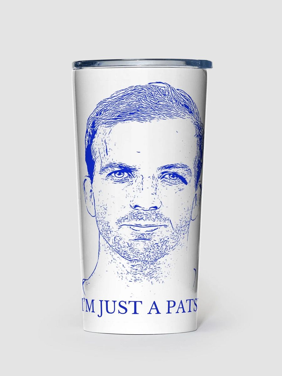 I'm Just a Patsy Steel Tumbler (Blue/White) product image (1)