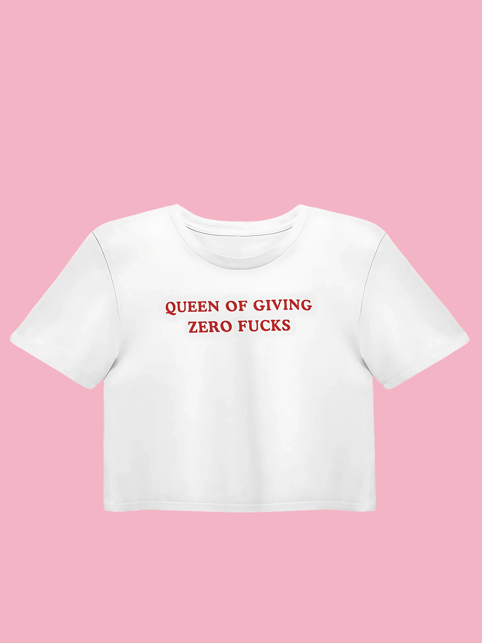 Zero Fucks Queen Crop Top product image (1)