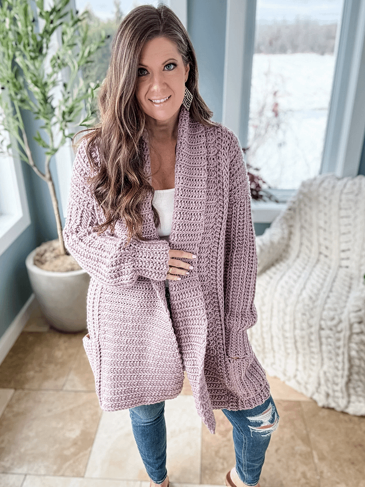 Cuddly As A Cloud Cardigan Crochet Pattern product image (1)