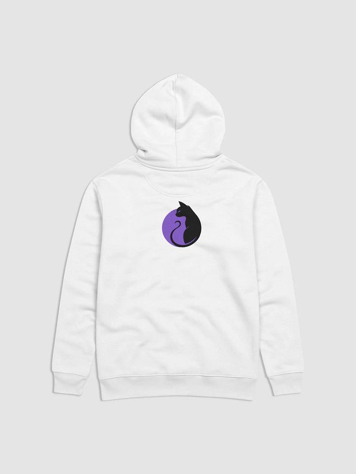 KawaiiKitten Essential Eco Friendly Medium Weight Super Soft Back White Hoodie product image (1)