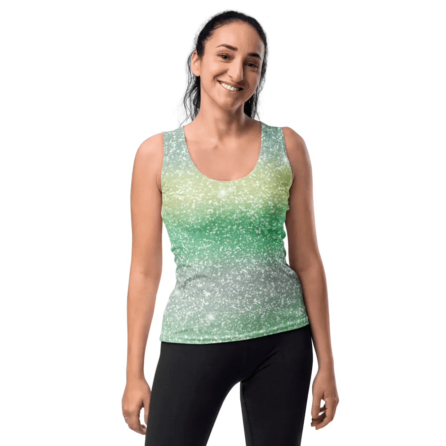 Glitter Unicorn Texture Design Tank Top (11) product image (10)