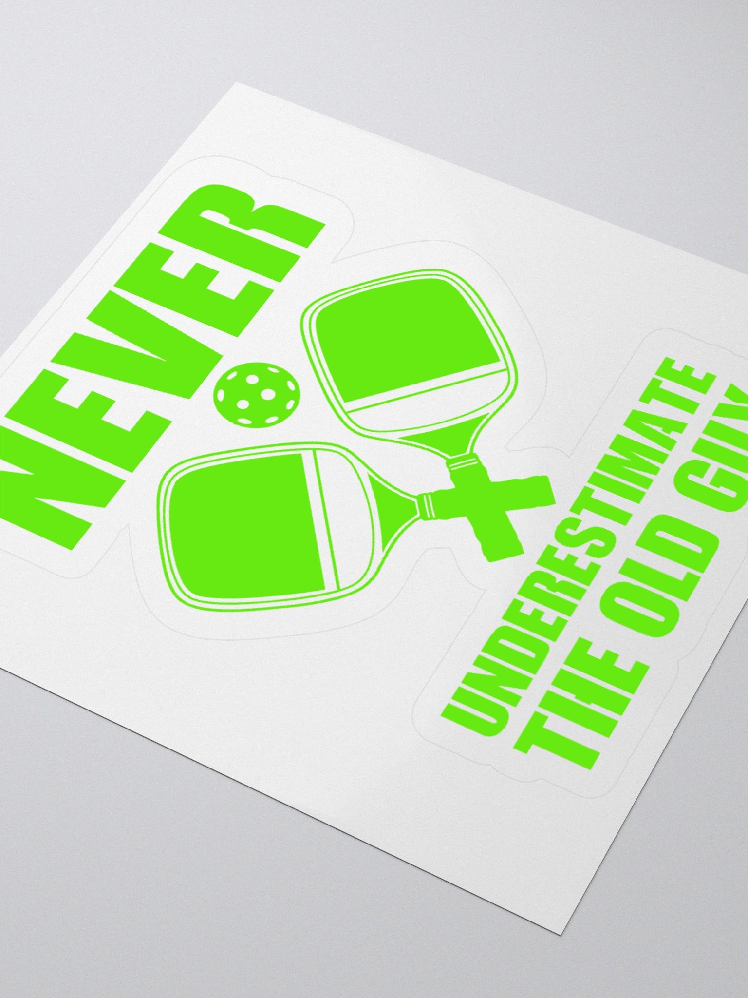 Sticker (Never Underestimate the Old Guy) product image (7)