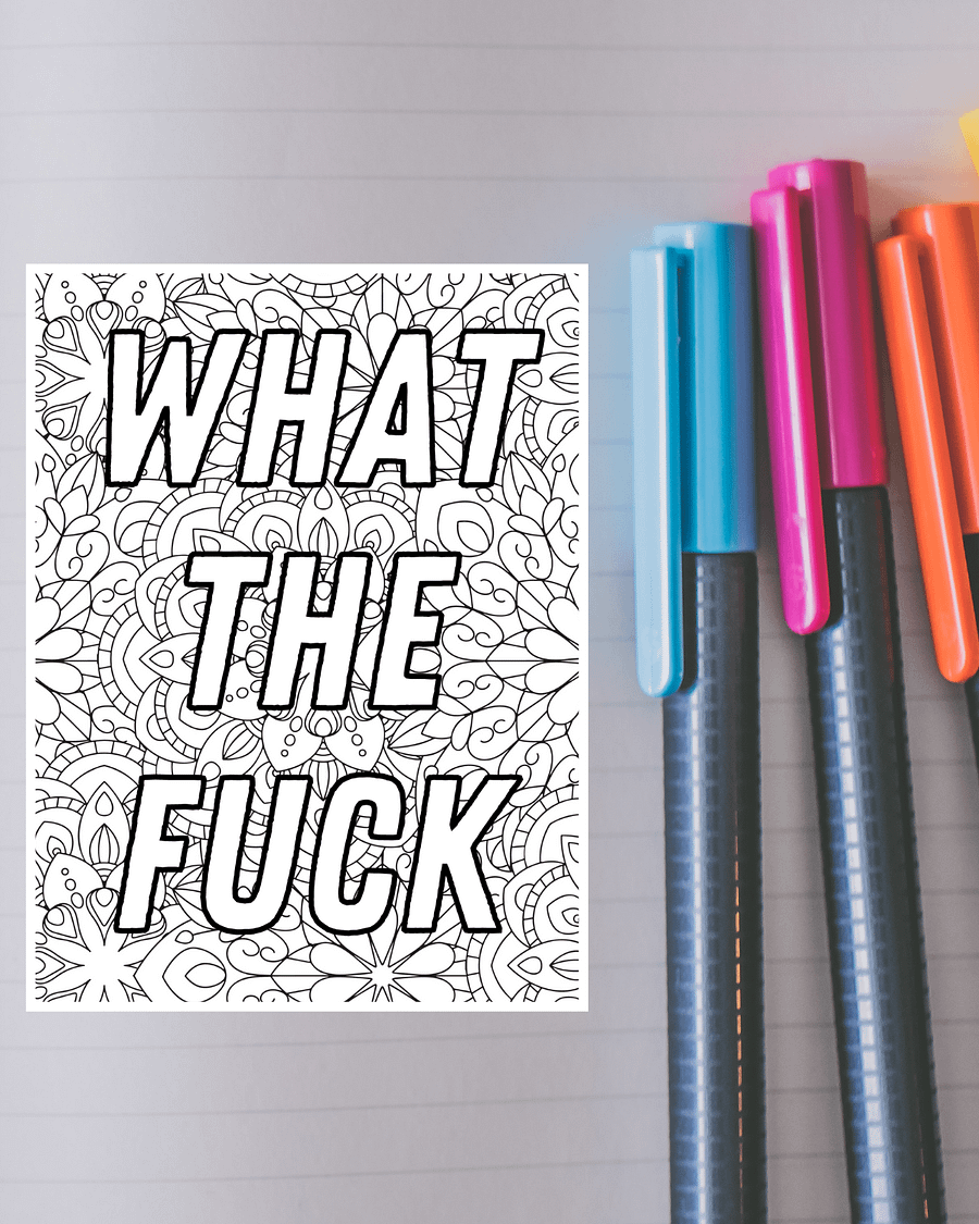 Swear Word Coloring Pages product image (4)