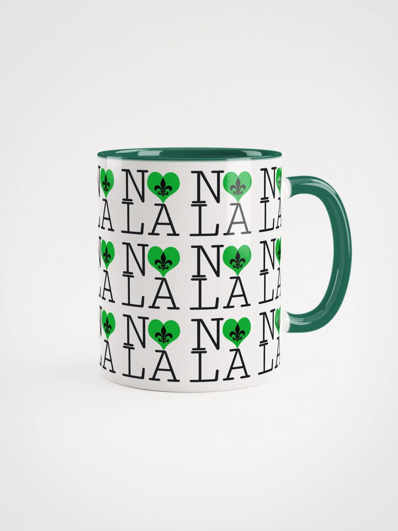 I LOVE NOLA **LEGACY COLOR MUG** (GREEN HEART FULL INFINITY) product image (1)