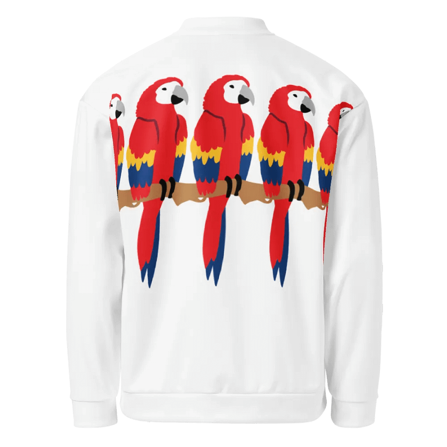 Vibrant Parrot Perch Bomber Jacket product image (2)