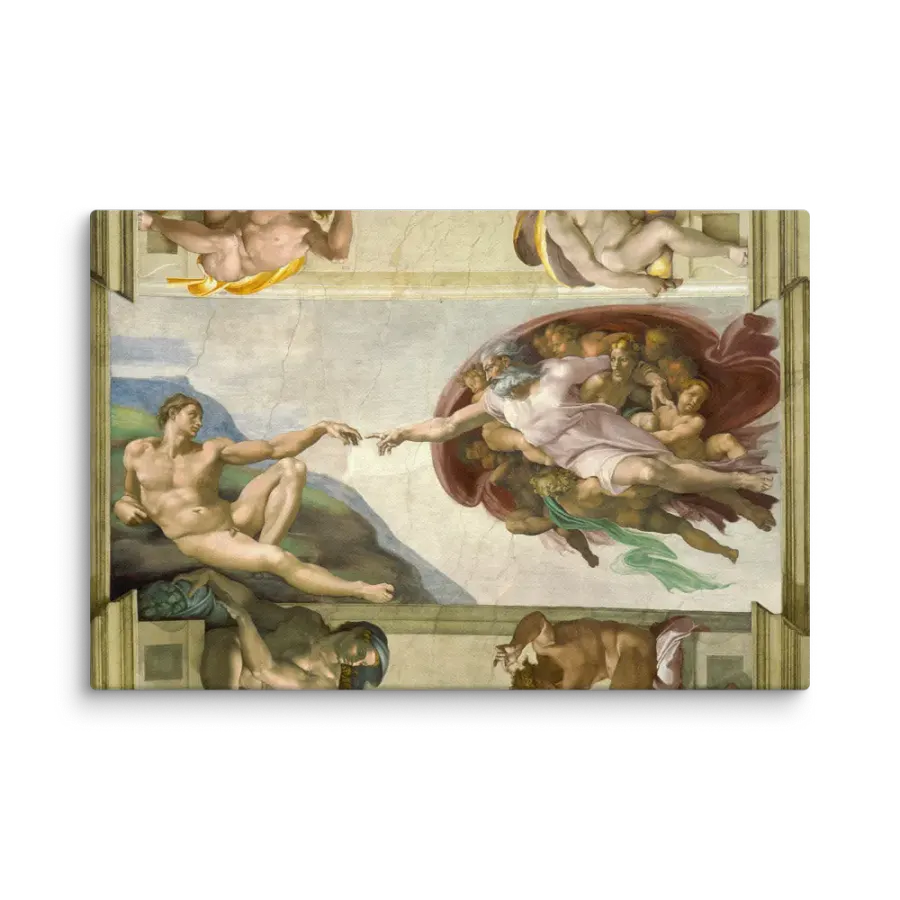 Michelangelo's 'The Creation of Adam' Sistine Chapel Canvas product image (1)
