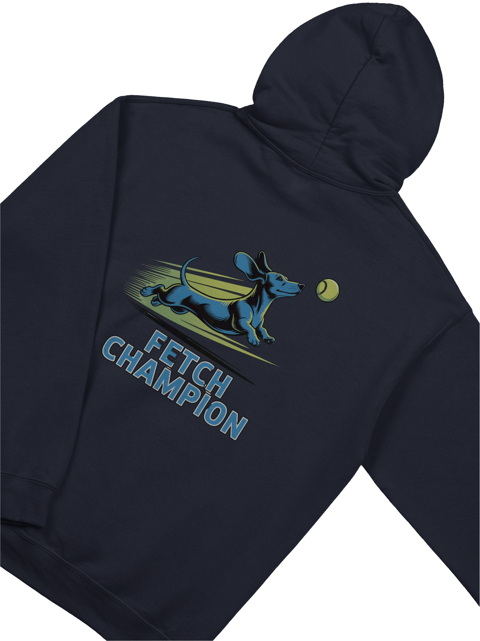 Fetch Champion Hoodie – Athletic Wiener Dog Hoodie for Dachshund Lovers & Dog Sports Fans product image (7)