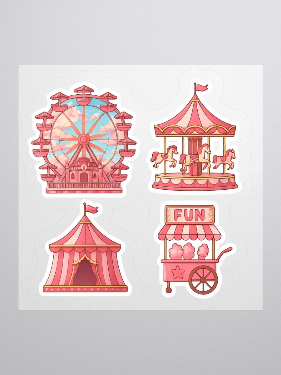 Whimsical Amusement Park Fun Stickers product image (3)