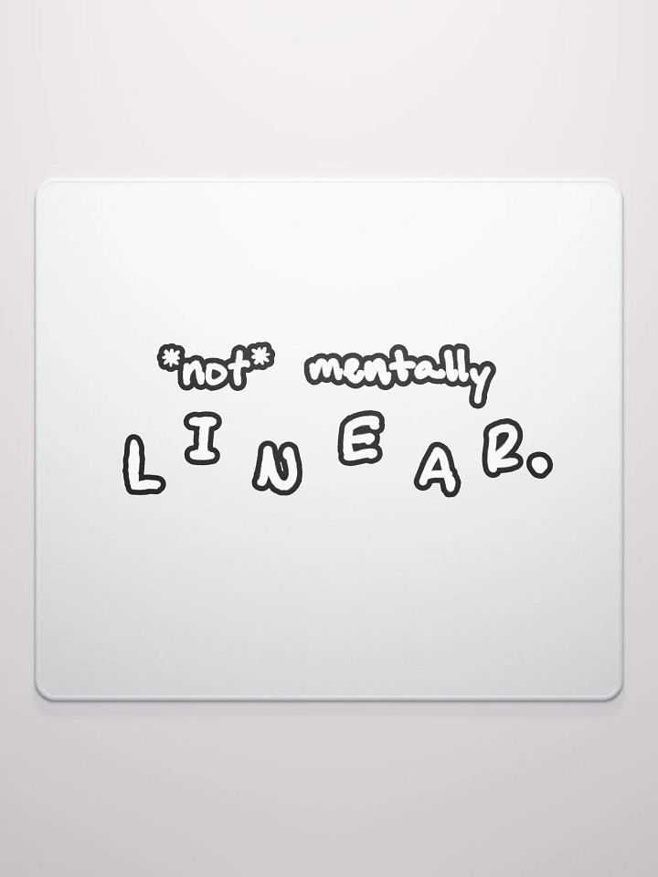 *not* mentally linear (lined design) mouse pad product image (2)
