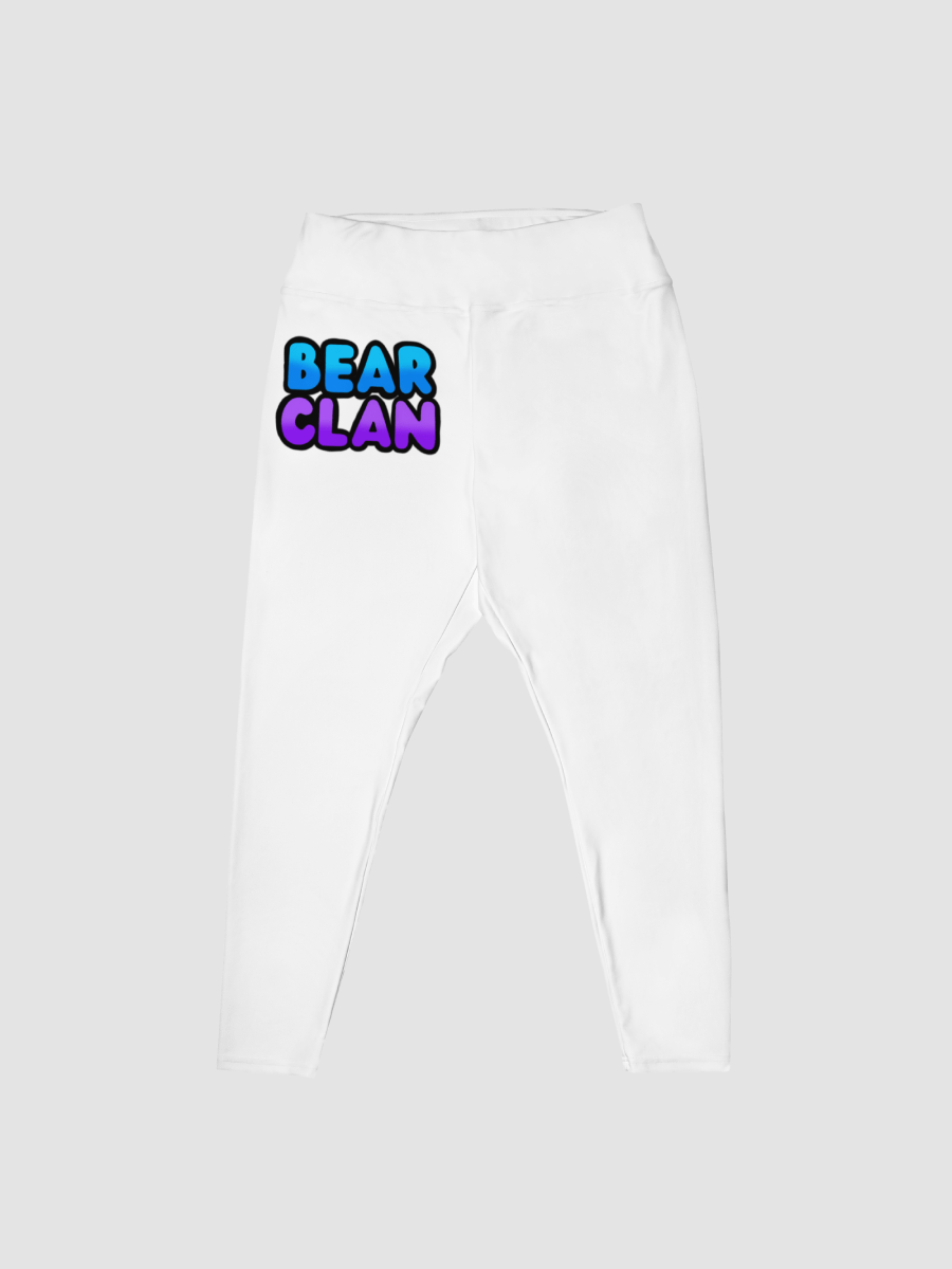 Bear Clan Plus Size Leggings - White product image (4)