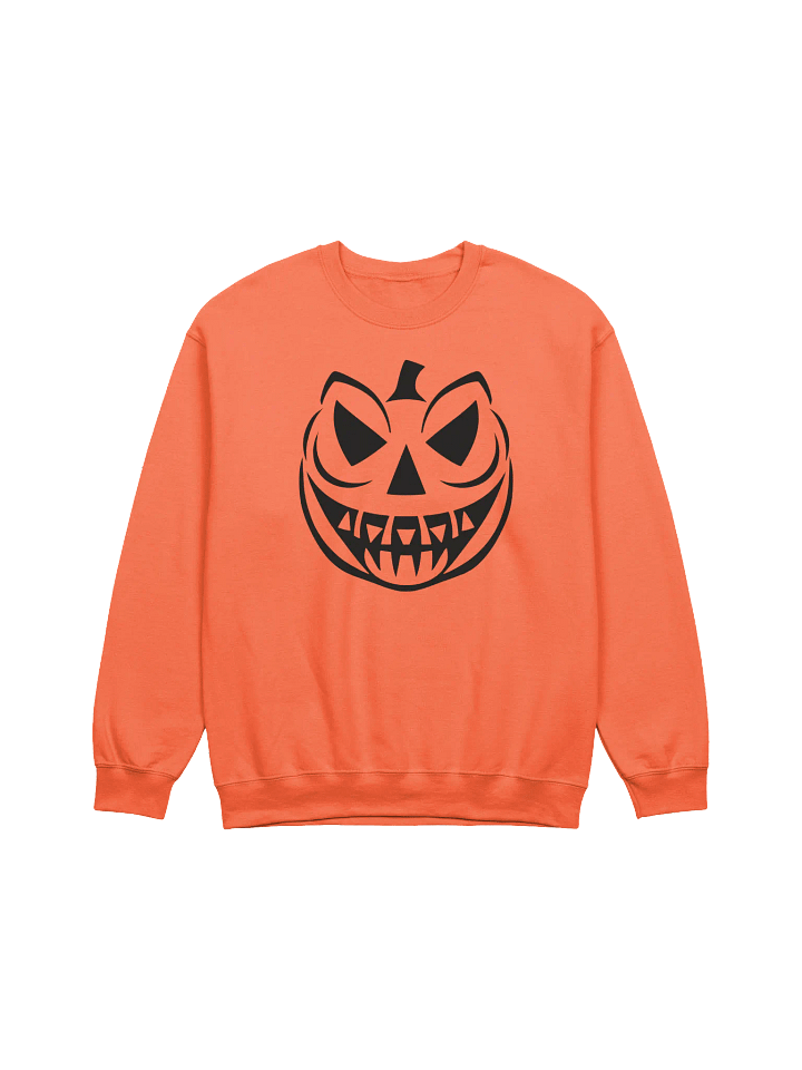 Menacing Pumpkin Silhouette Crewneck Sweatshirt product image (1)