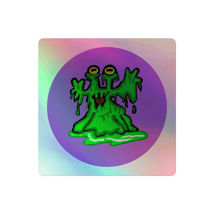 Gooey Slime Creature Holographic Sticker Sheet product image (2)