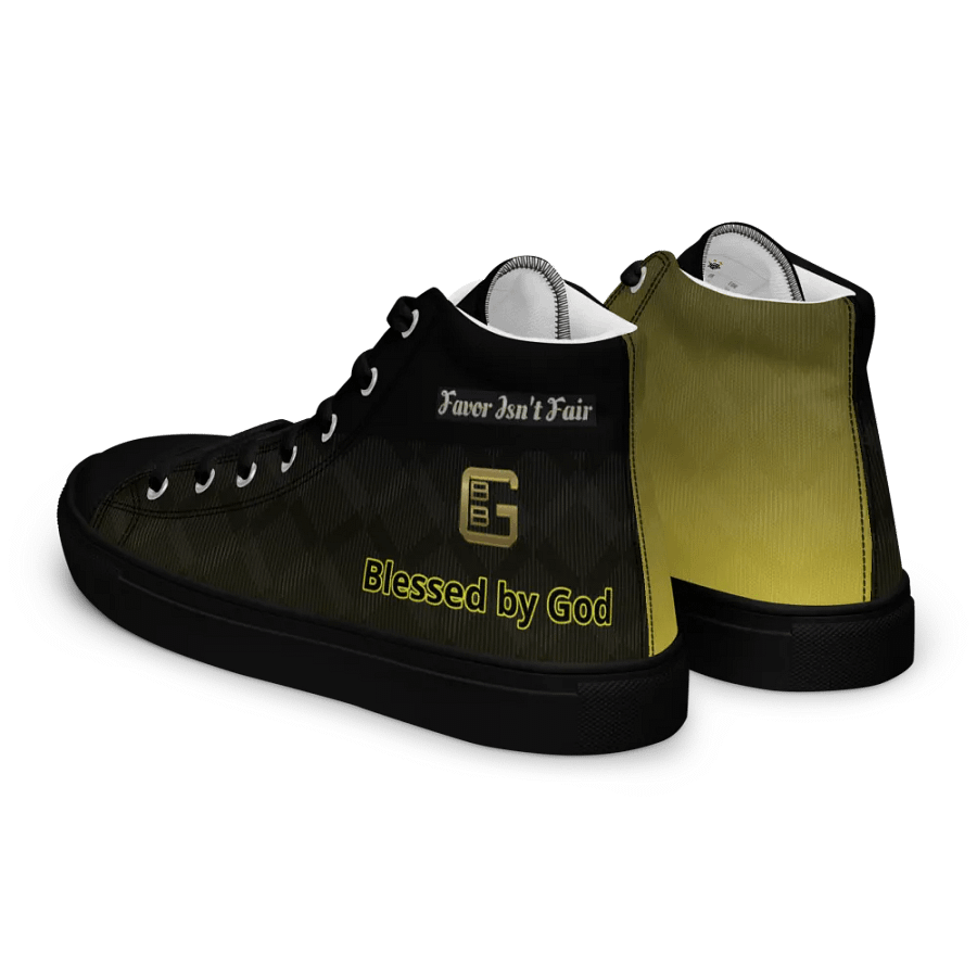 BBG Black and Gold High Tops - Black Soles product image (3)