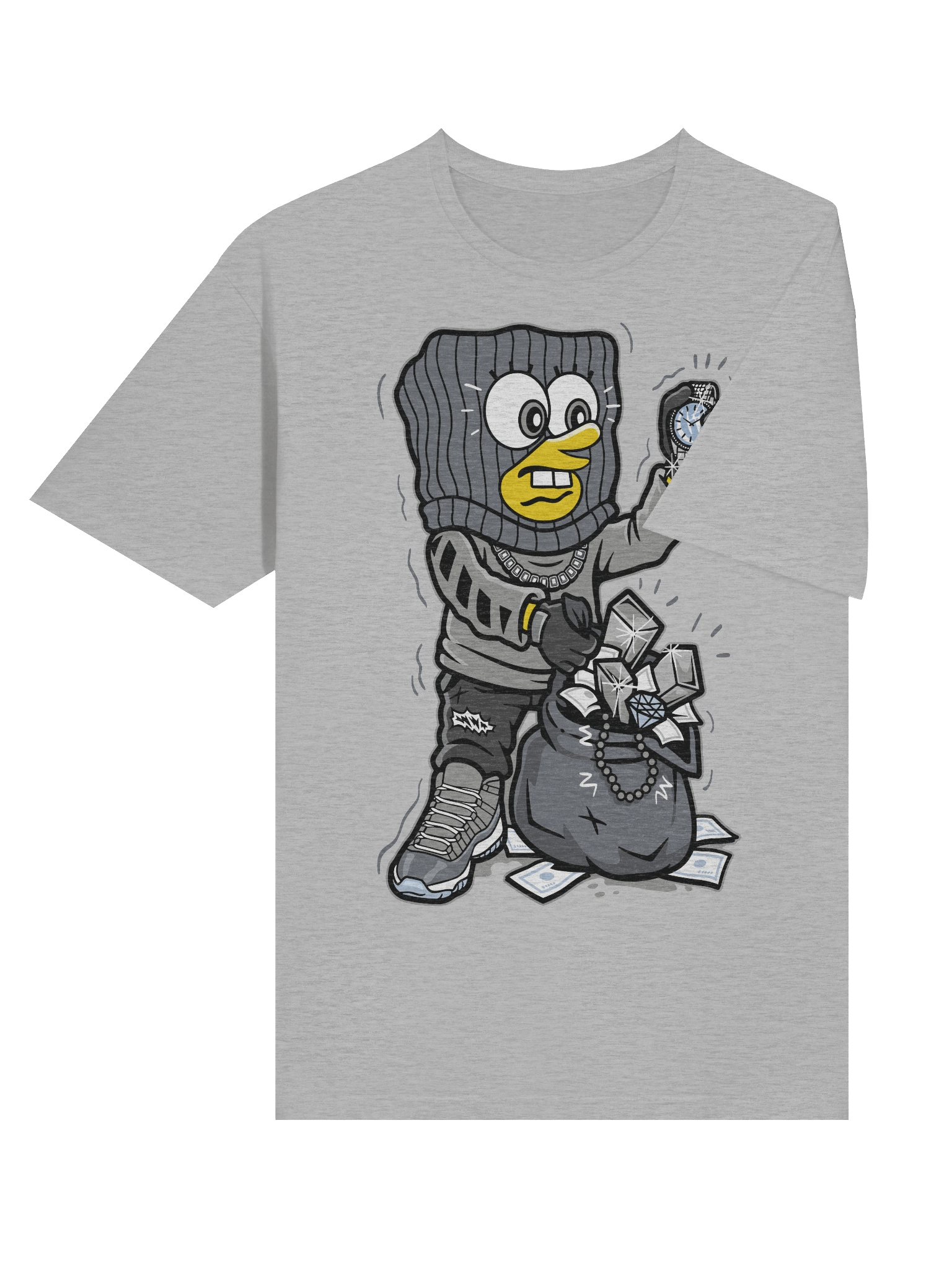 SpongeBob SquarePants – Iced-Out Heist Bob – Gildan Softstyle T-Shirt product image (18)