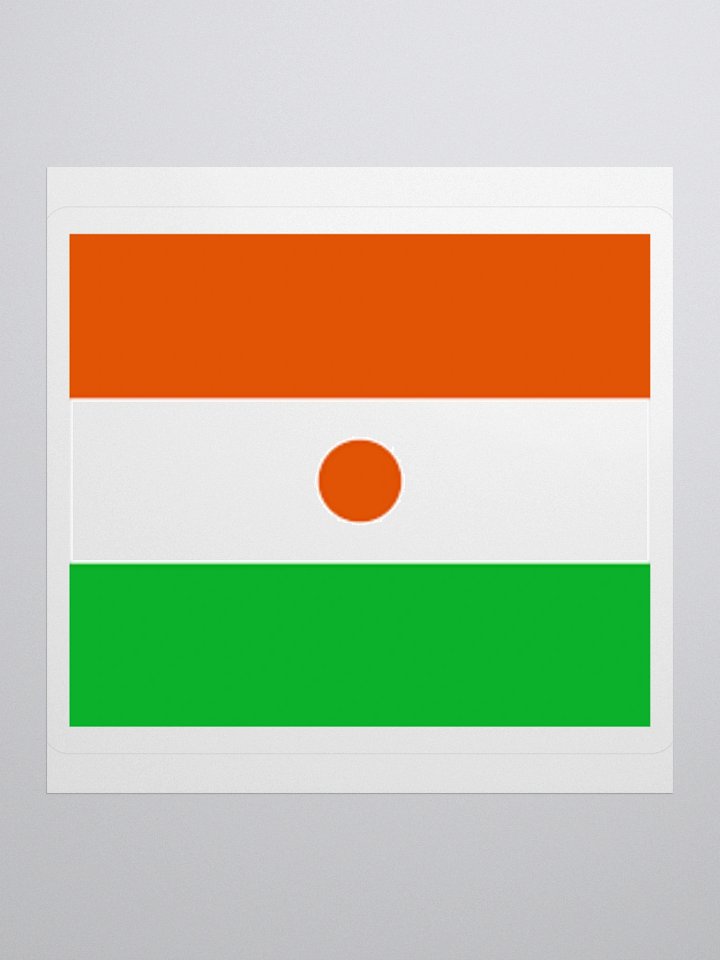 Exclusive Niger Flag Kiss-Cut Stickers - High-Quality Vinyl, Multiple Sizes product image (1)