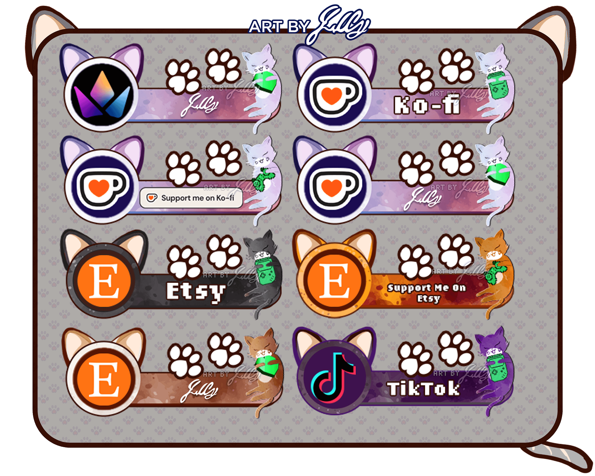 Gaming Kitty Streamer Panels product image (7)