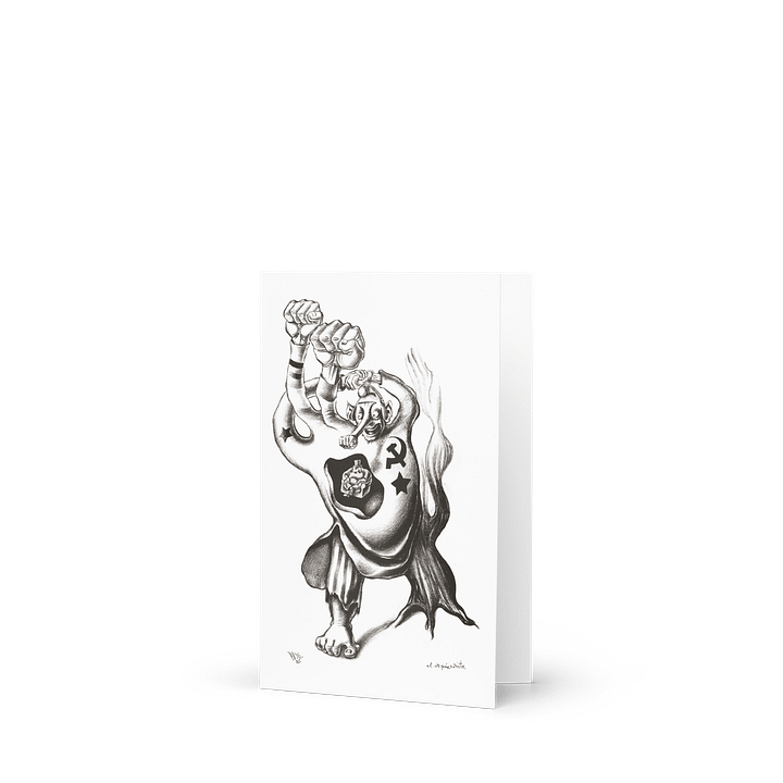 The Leftist Blank Greeting Card product image (1)