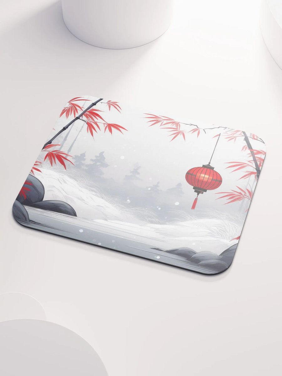 Snowy Lantern Small Mouse Pad (7 x 9) product image (4)