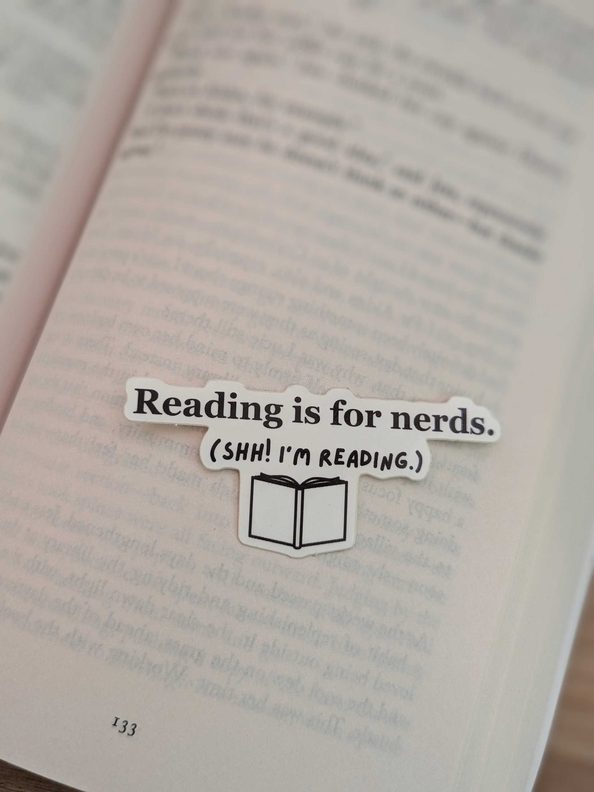 Reading is for Nerds Sticker product image (1)