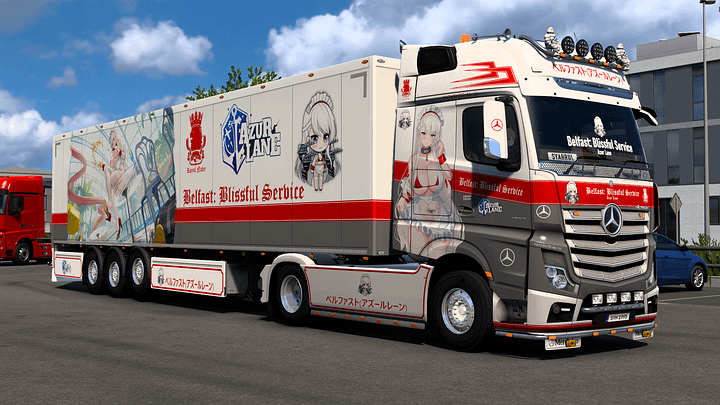 [ETS2] HMS Belfast (Blissful Service) - Azur Lane [Combo Skin] product image (1)