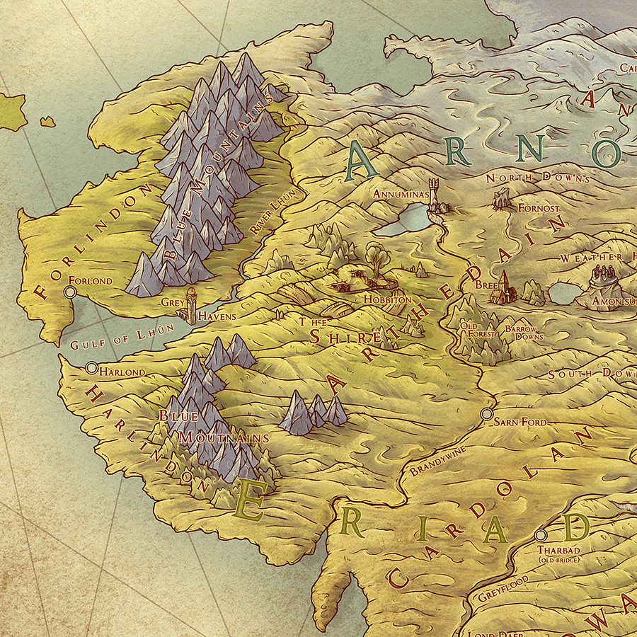 Map of Middle Earth (Third Age) product image (3)