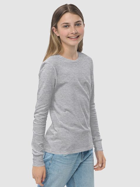 Photo showing Bella+Canvas Youth Long Sleeve T-Shirt