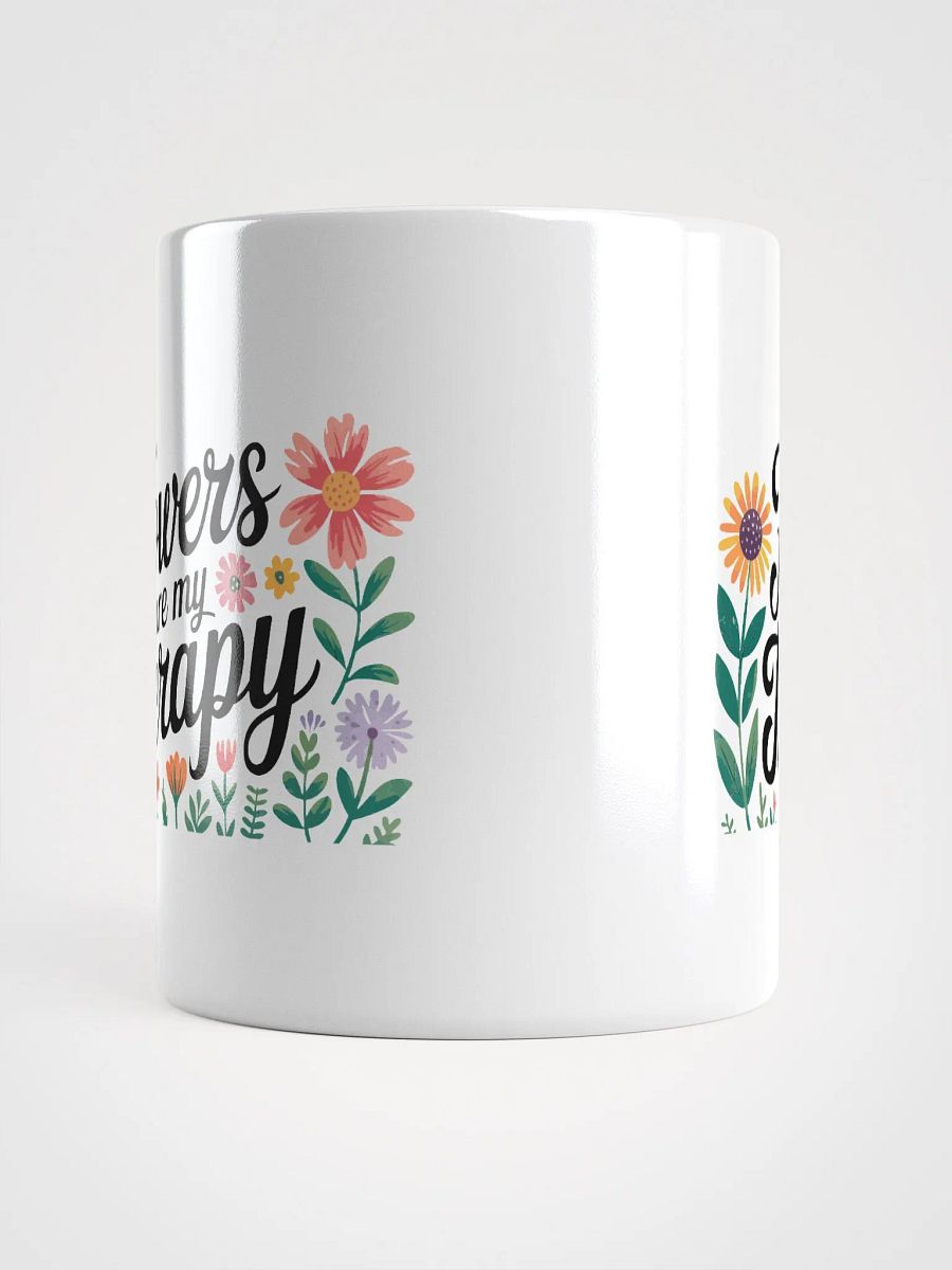Flowers are my Therapy Flower Mug product image (6)