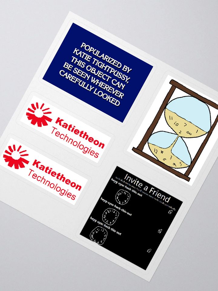 Katietheon, Jeopardy, Hourglass, Invite Clock Stickers product image (5)