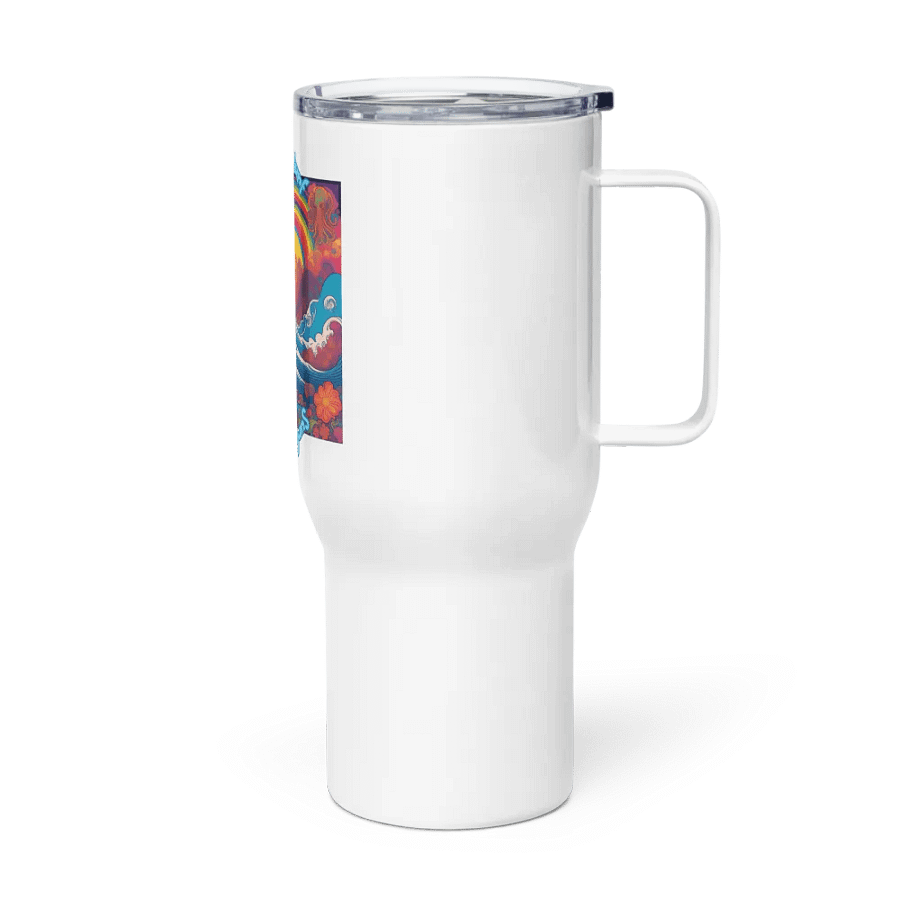 Cthulhu Surf Stainless Steel travel mug with handle 03a product image (3)