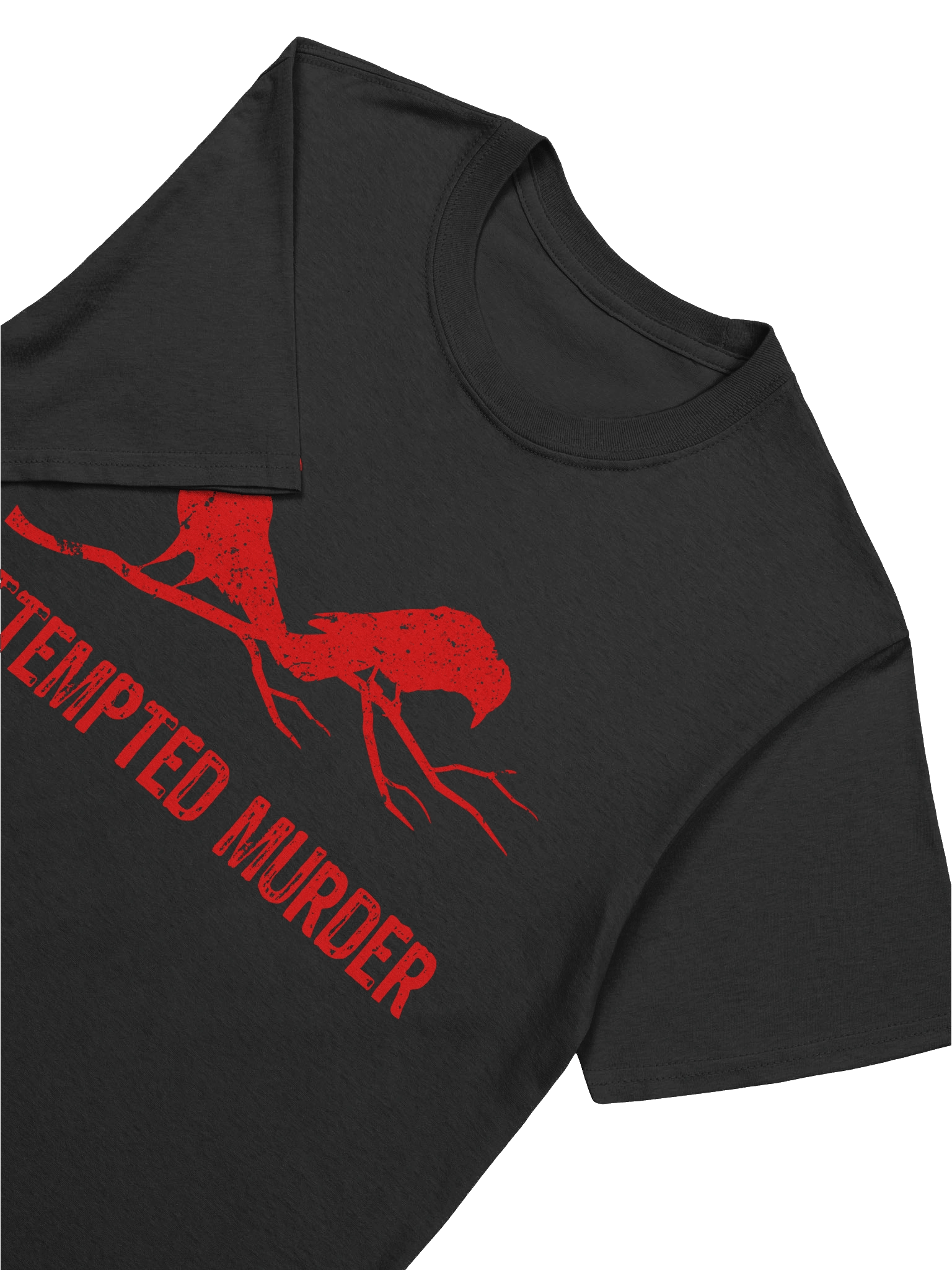 Attempted Murder Two Crows Funny Bird Pun Meme T-Shirt 1BK7 product image (3)