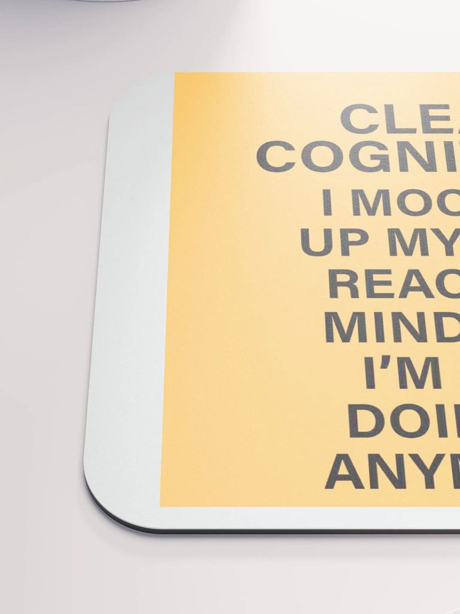 Clear Cognition Mouse Pad in Goldenrod product image (6)