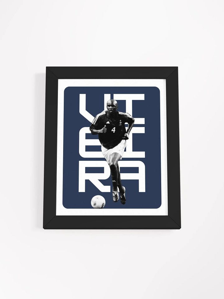 Patrick Vieira BW France Name Art Framed Print product image (1)
