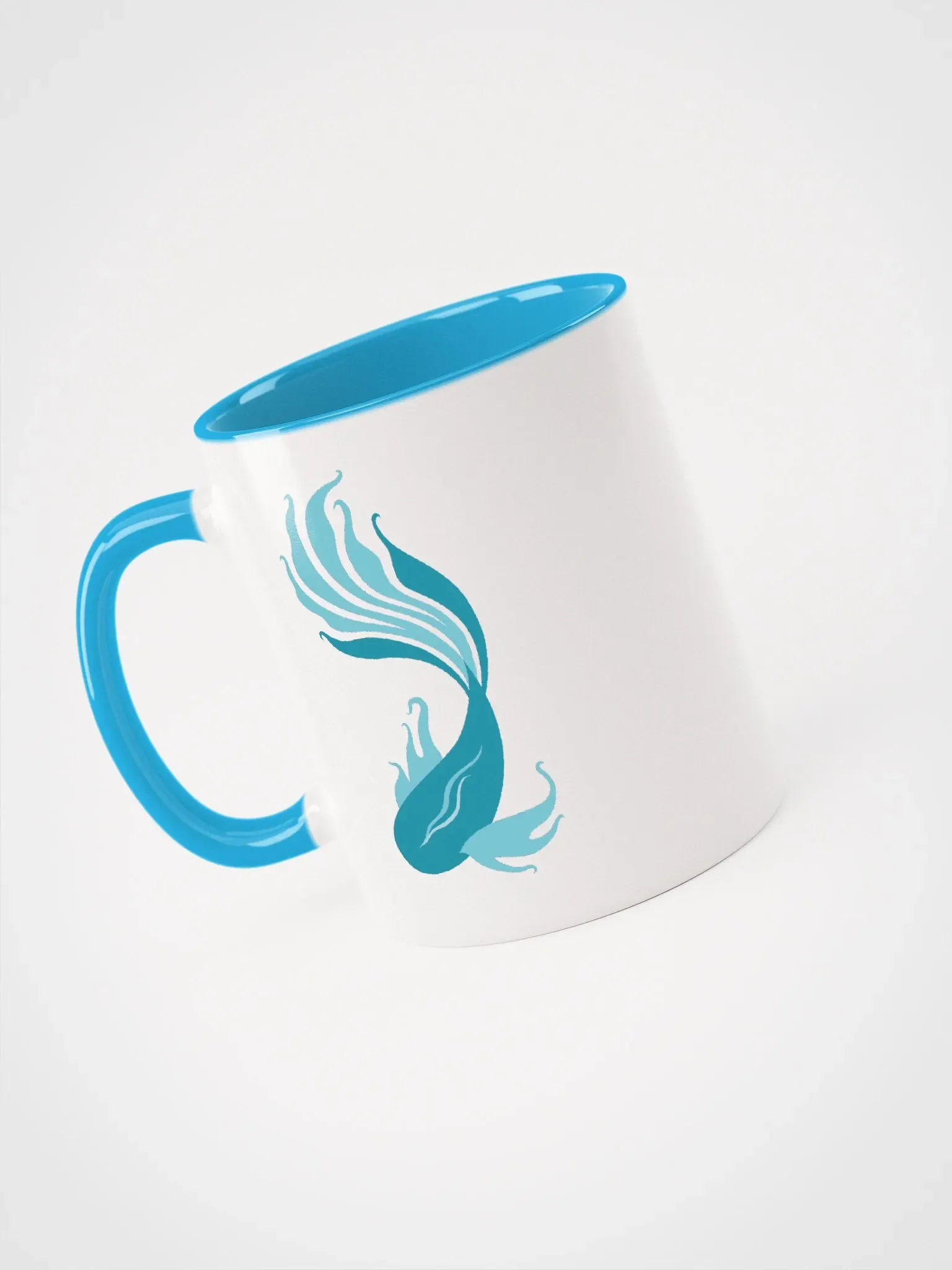 Teal Fish Mug product image (3)