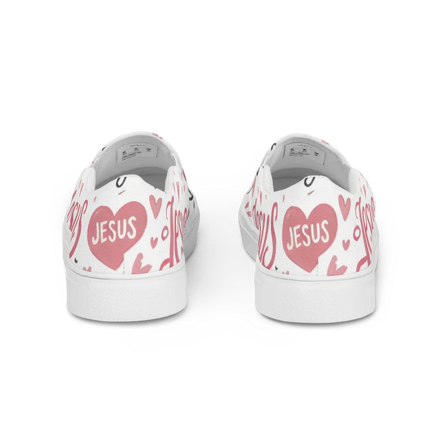 Jesus Is Love Women's Slip-On Canvas Shoes product image (4)