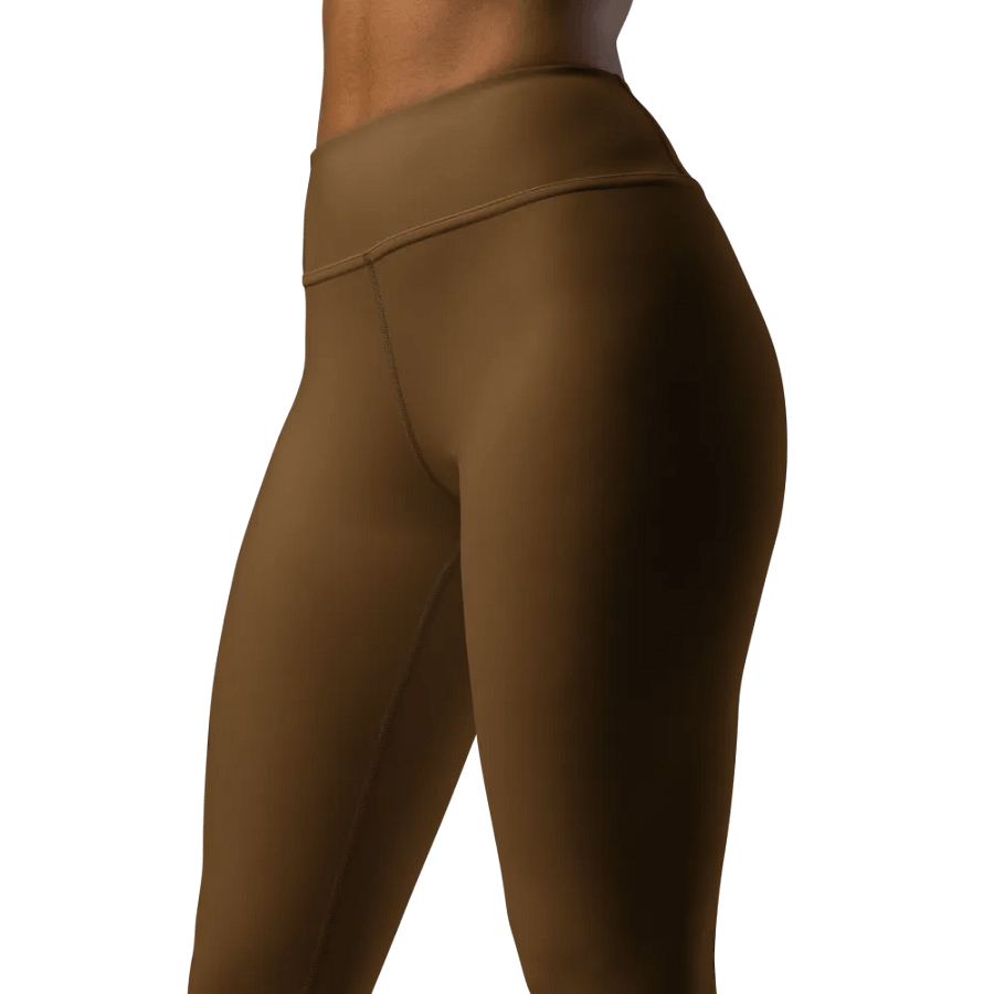 Cocoon Comfort High-Waisted Brown Leggings product image (6)
