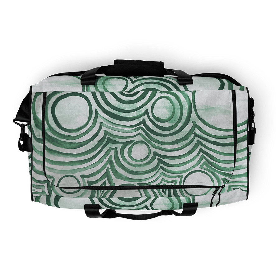 "Green Swirl" Duffel Bag product image (8)