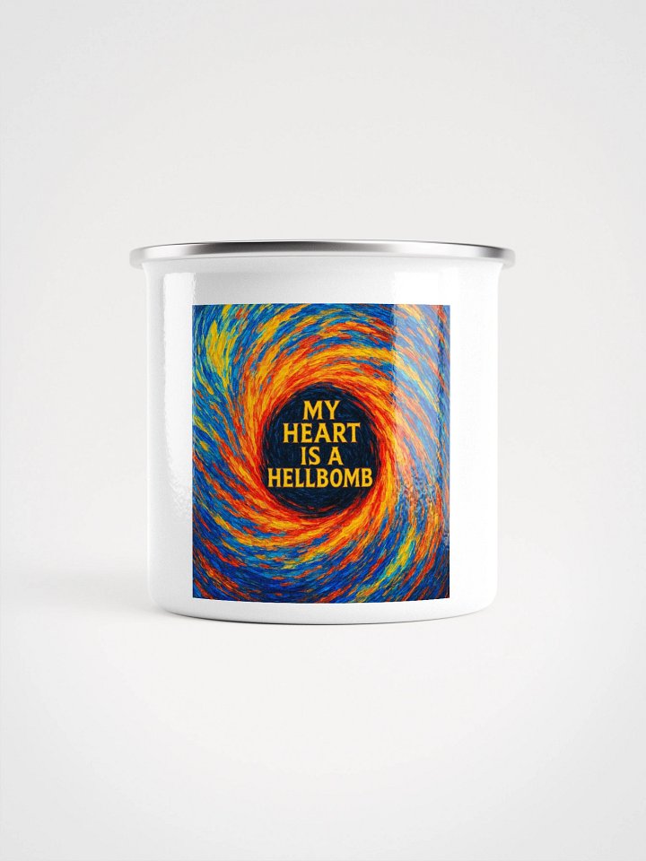 my heart is a hellbomb Enamel Mug product image (2)