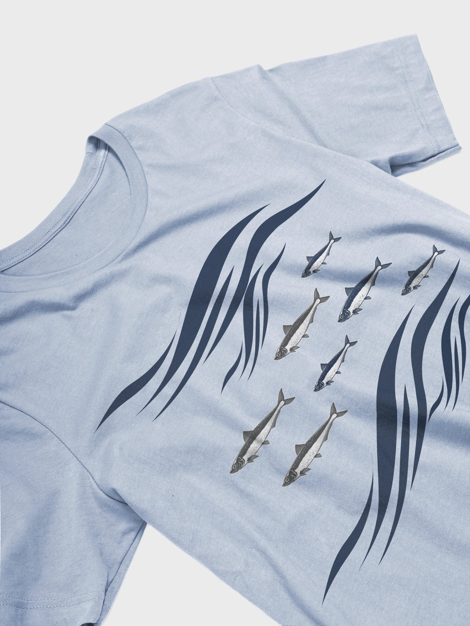 Sardines In Waves Supersoft Lightweight T-Shirt product image (3)
