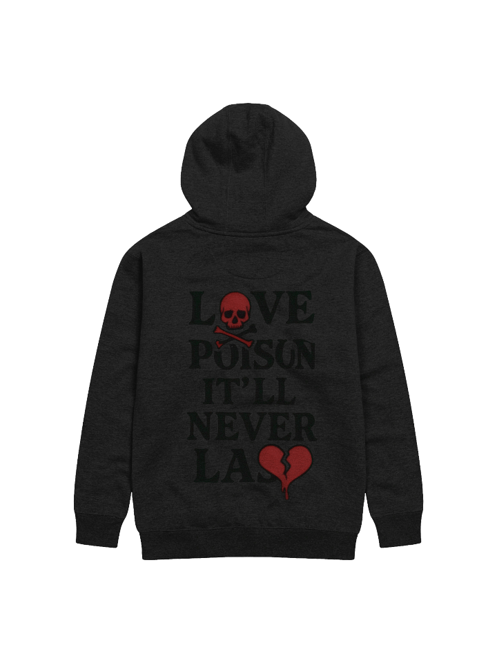 love like poison black hoodie product image (2)