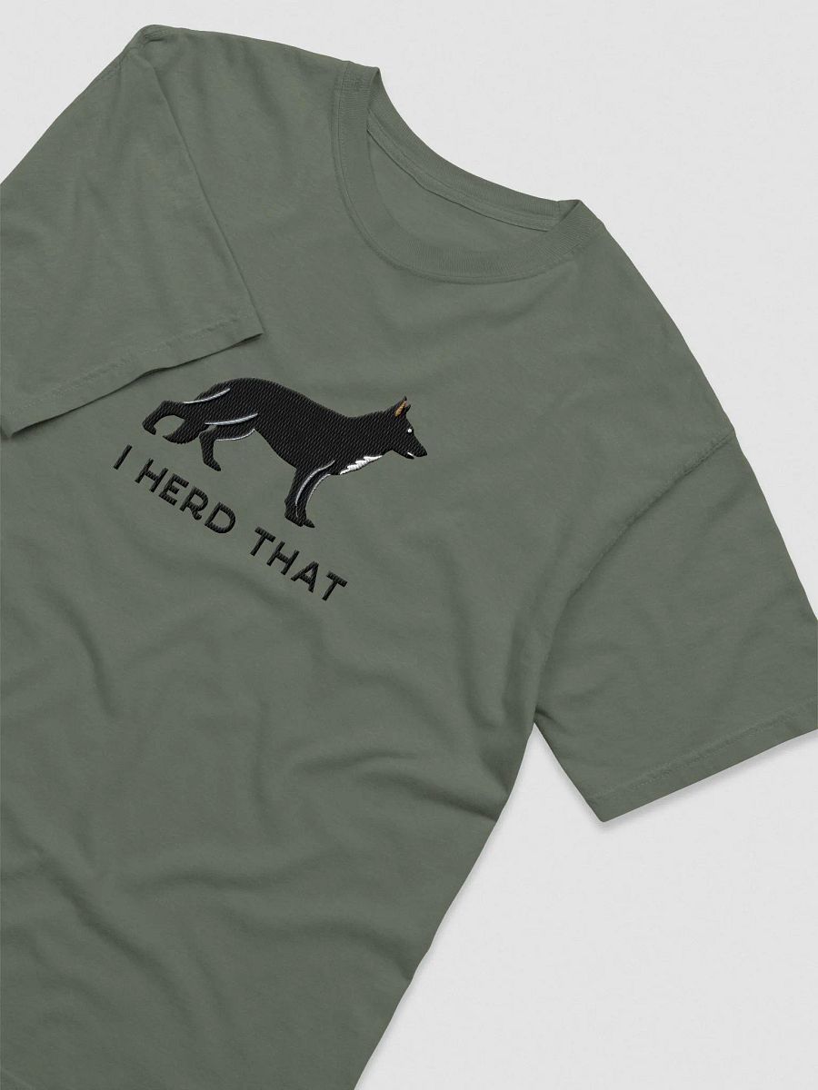 I Herd That T-Shirt(Embroidered) of a German Shepherd(Black) product image (7)
