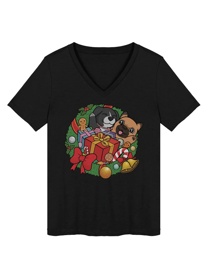 Sofi and Fen Holiday Ladies V-Neck product image (1)